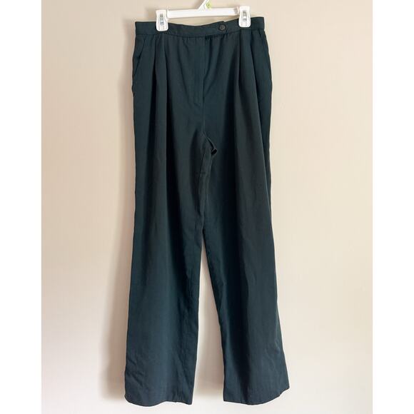 Vintage Alex Green Wool Pants Trousers High Rise Dark Academia Twee Retro Womens - Picture 1 of 9